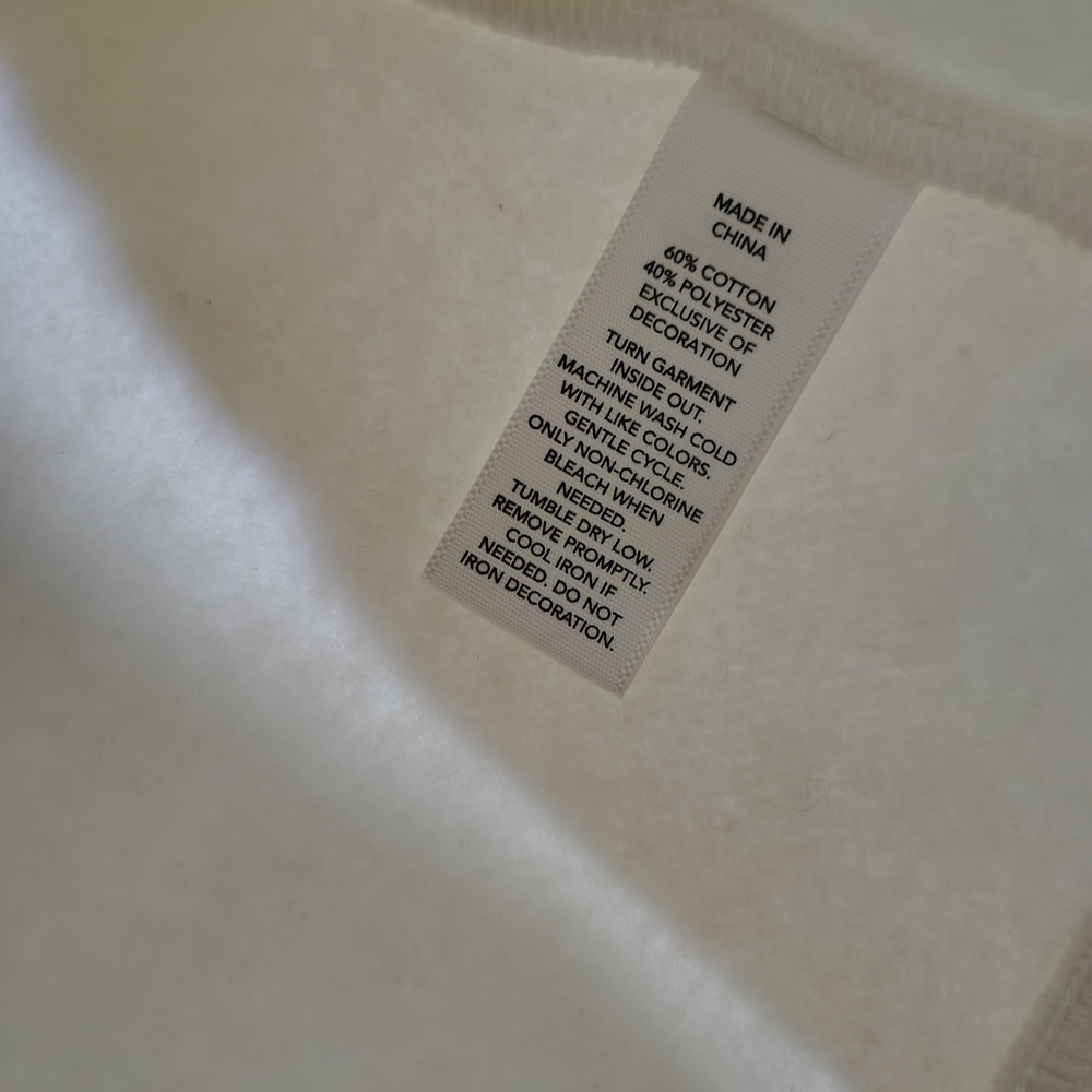 Haribo Gummy Bear White Sweatshirt XS Fleece Lined Graphic EmbroideredPullover - Picture 8 of 11